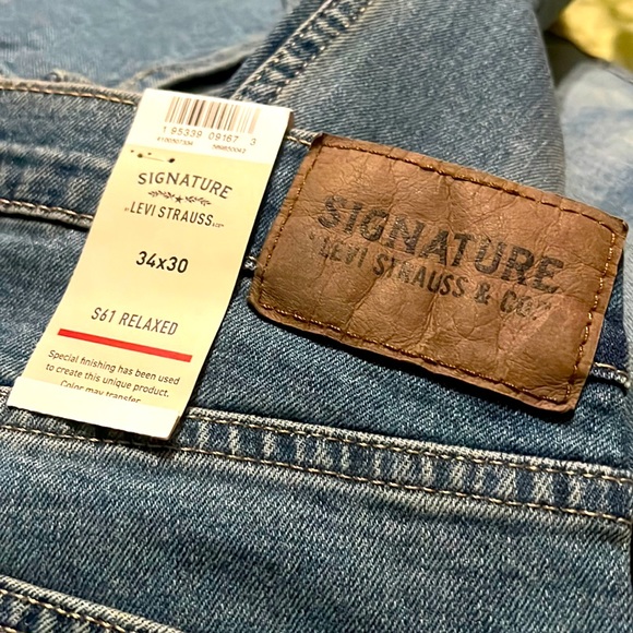 Levi's Signature Denim Jeans S61 Relaxed Premium Flex Men's - Picture 2 of 3